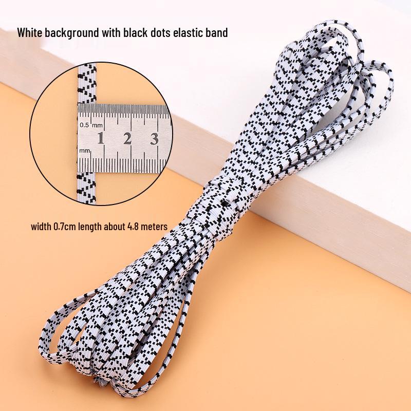 Durable Double-Layer Elastic Band for Waistbands - High Elasticity Flat Rubber Cord