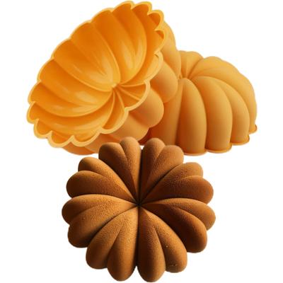 Halloween Pumpkin Cake Pan Easy Release Non-Stick Convenient To Clean Food-grade Kitchen Silicone Cake Mold