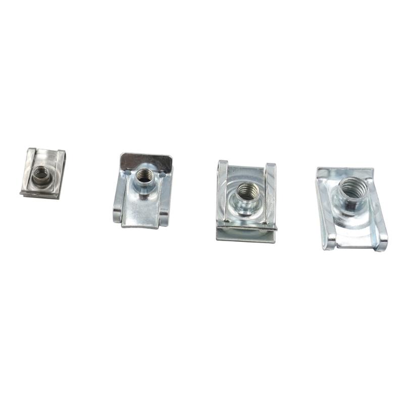 Car Fixed Self-tapping Screw Metal U-Type For Fender-Bumper Leaf Board Auto Interior Trim Panel Fastener-Metal Clip 160x
