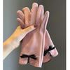 Winter Women Can Touch Screen Add Velvet Thick Cold and Warm Gentle and All-matching High-end Gloves