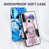 Black Tpu Case For Google Pixel 4 4A 4XL 5 5A 5XL 6 6A 7 PRO Cover Ram Rem Anime Cartoon