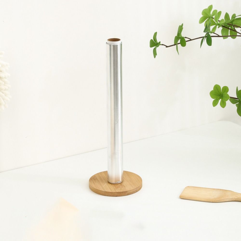 Durable Wooden Paper Towel Holder Anti-Skid Paper Storage Shelf  Bathroom