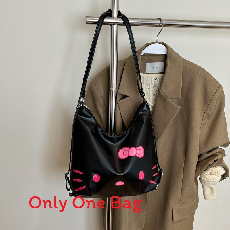Hello Kitty Girl Large Capacity Pu Tote Bag With Breathable Waterproof Design For Daily Use