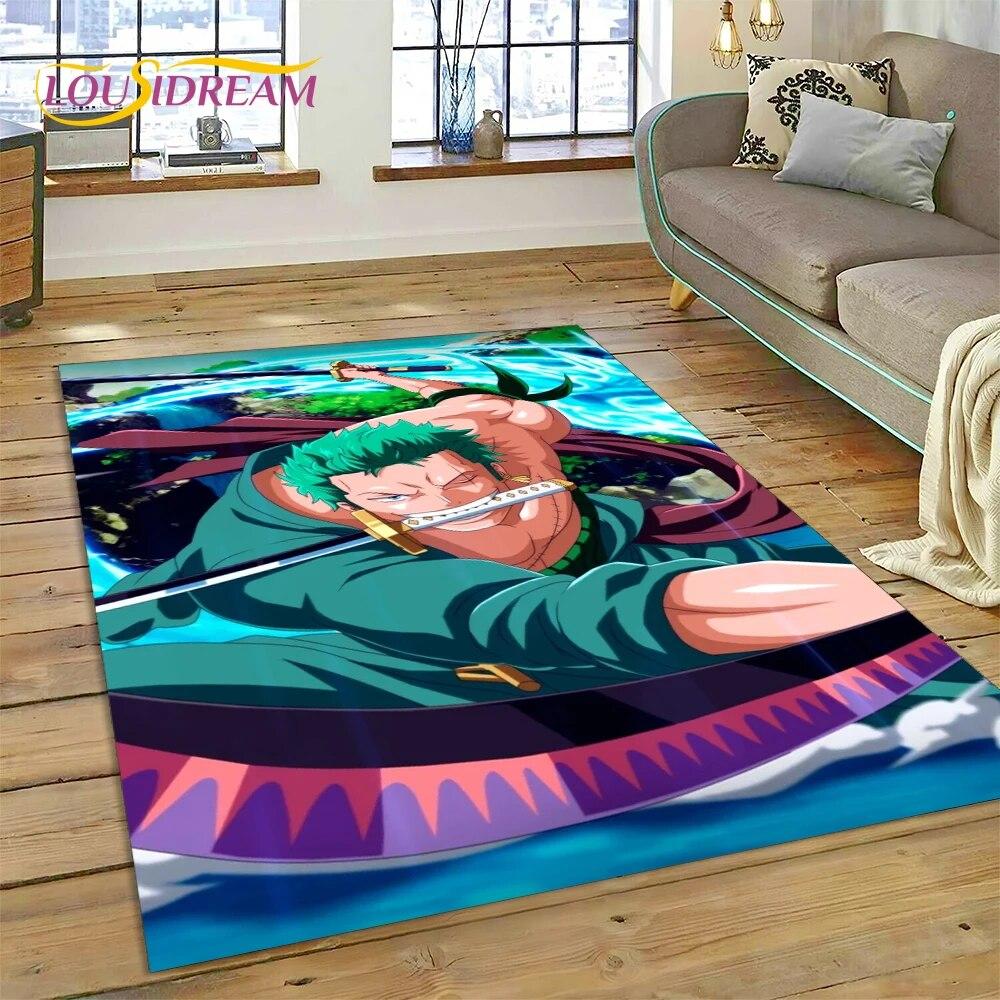 3D Cartoon HD One PIECE-E Anime Carpet Rug for Home Living Room Bedroom Sofa Doormat Decor,kids Area Rug Non-slip Floor Mat Gift