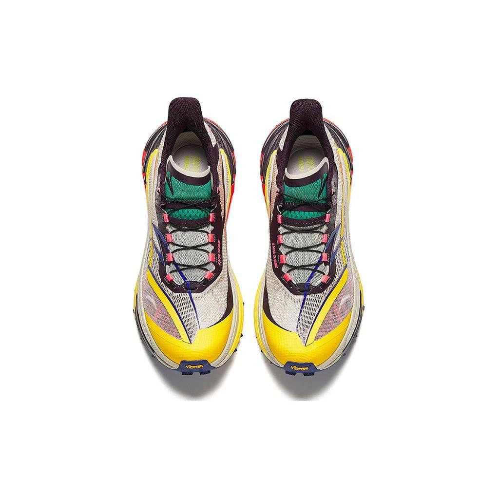 Anta Trendy Comfortable Shock Absorbing Durable Low Top Trail Running Shoes Men sneaker White Yellow 112425533S-1