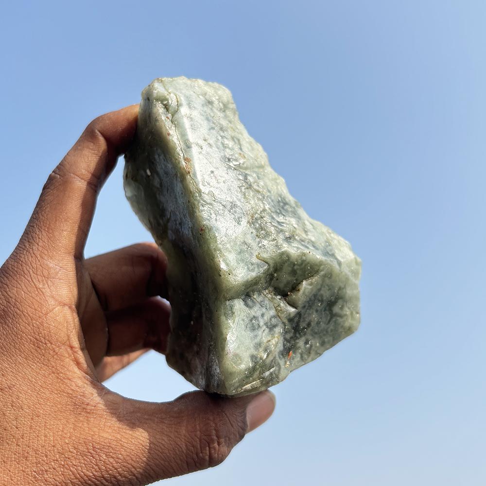 Natural Blue Apatite Loose Gemstone 1463.6 ct Large Uncut Raw Rough for Lapidary and Gem Collections