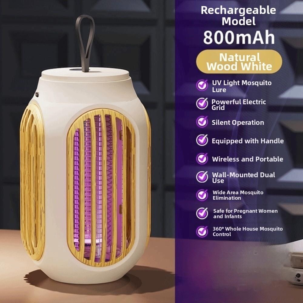 Cordless Shock Bug Zapper USB Charging Insect Fly Trap Effective Electric Mosquito Lamp  Garden