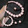 Retro Light Luxury French Five-piece Set, Pearl Jewelry Set, Women's Banquet Senior Versatile Girlfriend Gift