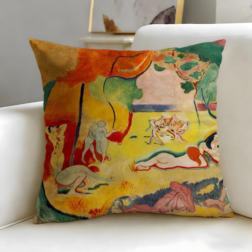Classic Artist Henri Matisse Cushion Cover Soft & Easy-Wash Pillow Case – Versatile for Couch, Bed, Travel and Office