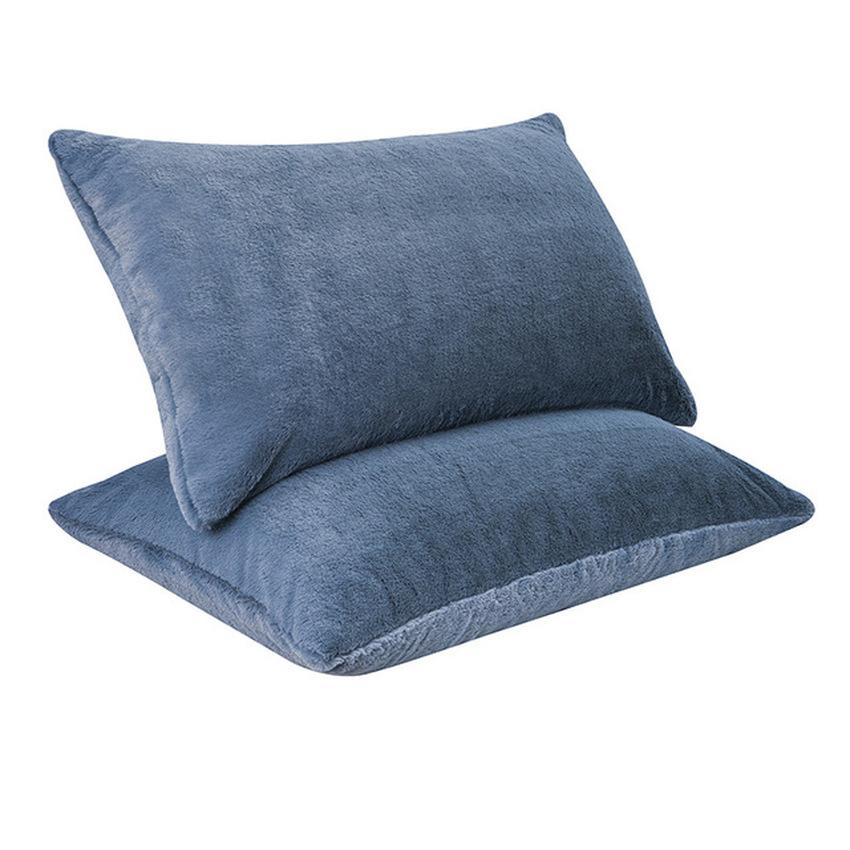 Nordic Milk Velvet Pillowcase Solid Color Simple Pillow Case Home Bedroom Rectangle Pillows Cover Pillow Cases Home Decoration
