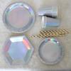 OIMG Disposable 9-inch Round Laser Paper Plates