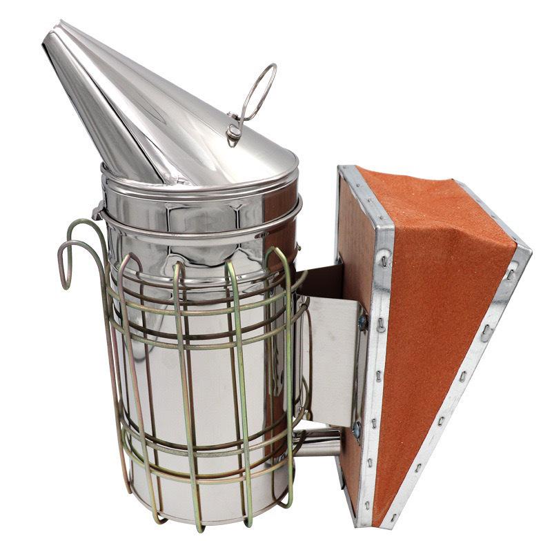 Stainless Steel Beekeeping Smoker with Cowhide Bellows Stainless Steel Smoker