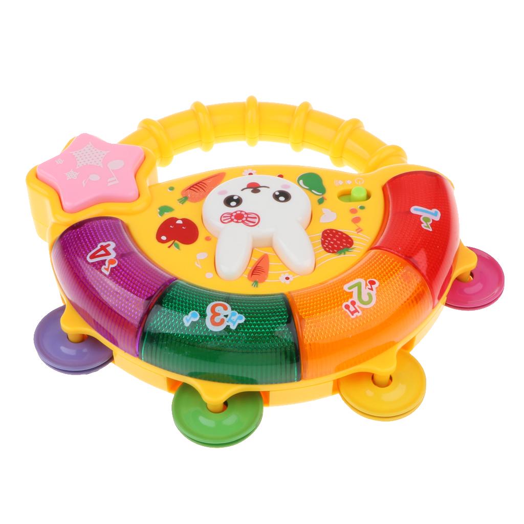 Buy Electric Musical Tambourine Handbell Development Rattle Toy W ...