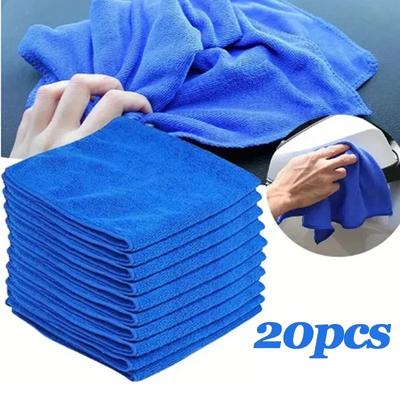 1/20Pcs Microfiber Towels Car Wash Drying Cloth Towel Household Cleaning Cloths Auto Detailing Polishing Cloth Home Clean Tools