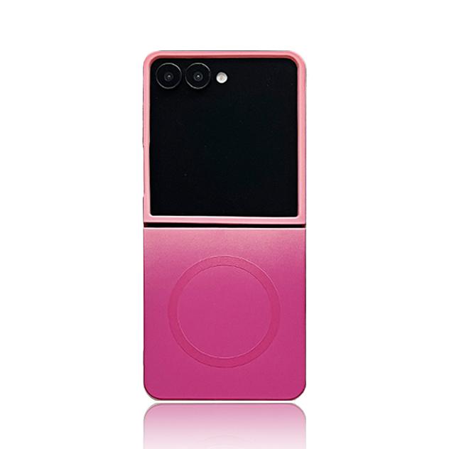 Macaron Color Collision Magnetic Charging Phone Case For Samsung Galaxy Z Flip 7 6 5 4 3 Z Flip7 flip 7 FE Shockproof Soft Cover
