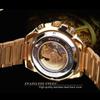 WINNER New Top Men's Watch Automatic Mechanical Strap Calendar Water Ghost Series Watch Silver Stainless Steel Waterproof Luminous