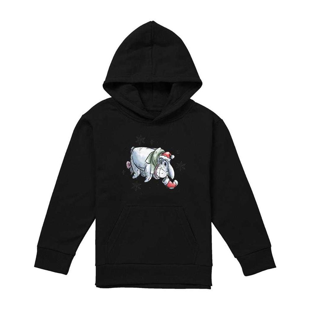Winnie the Pooh Childrens/Kids Eeyore Snowflake Christmas Hoodie