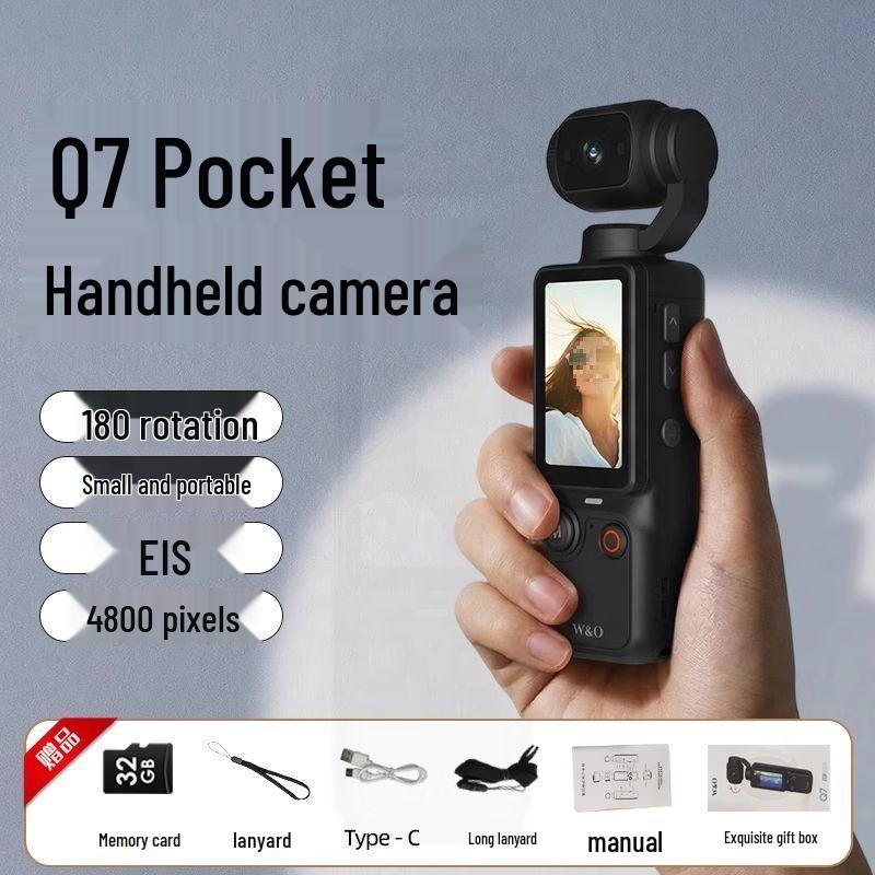 Ultra HD Vlogging Camera with Anti-shake for Outdoor Cycling and Sports