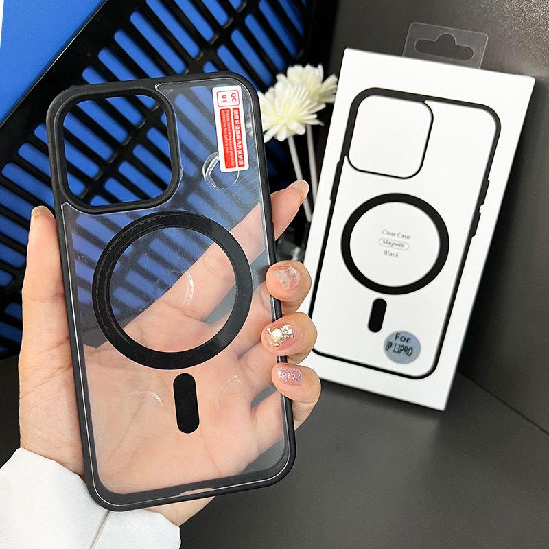 

Applicable To Apple IPhone15pro Acrylic 14Pro Magsafe Clear Case Mobile Phone Case Apple 15Plus