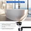 Freestanding Tub Drain Rough-in Kit, Island Bath Tub Drain Kit with PVC Plastic Adapter and Brass Tail Pipes, Compatible with Freestanding Bathtub,