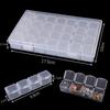 Transparent DIY Jewelry Storage Box - Detachable and Stackable Organizers for Tools and Earrings