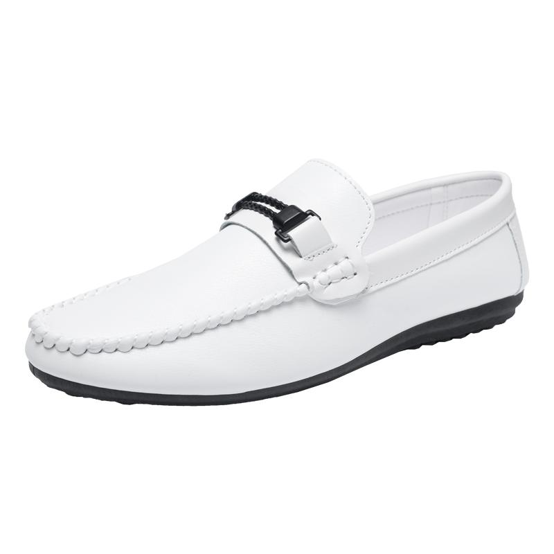 Men's breathable loafers, large-sized banquet designer leather shoes, lightweight business casual shoes
