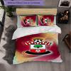 Southampton Football 3 Piece Bedding Set Soft Duvet Cover Set with Pillowcases Printed Bedroom Decor Set for Home