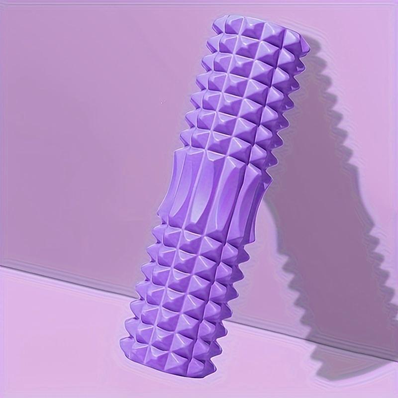 1pc EVA Foam Massage Roller for Yoga & Pilates, Medium Firmness, Manual Operation, Fitness Back Exercise Tool