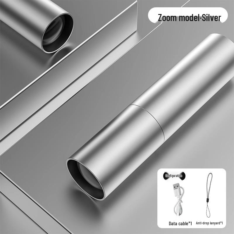 Portable USB Rechargeable LED Flashlight: Waterproof, Bright, and Long-Range for Outdoor Use