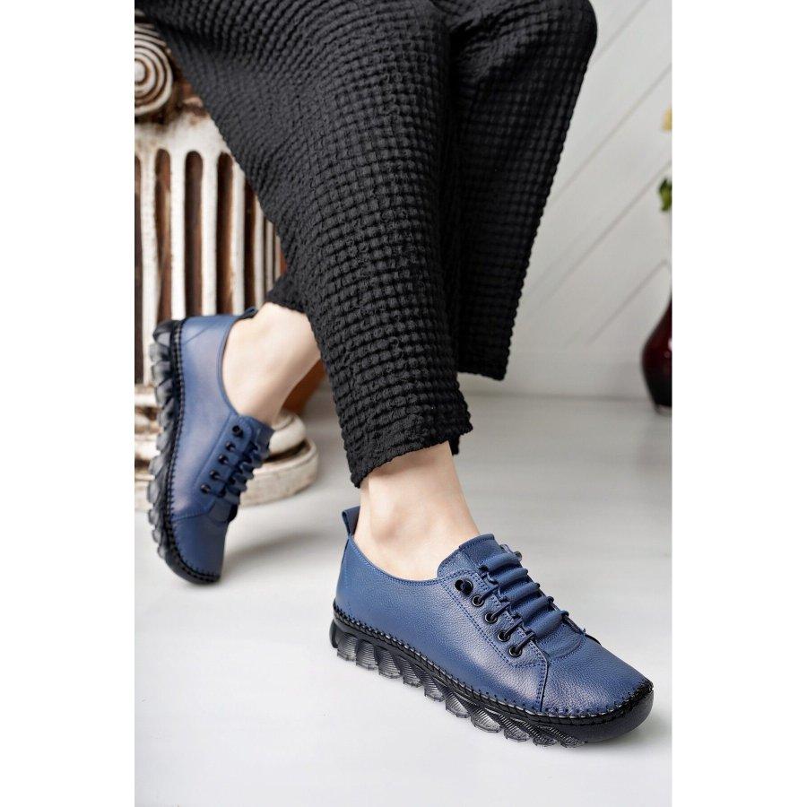 Women's Genuine Leather Gel Sole Casual Sports Shoes