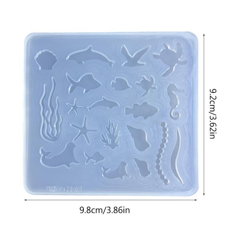 Shaking Cup Parts Moulds Ocean Themed Silicone DIY Crafts Molds Jewelry Making Tools Silicone Mold for Jewelry Making