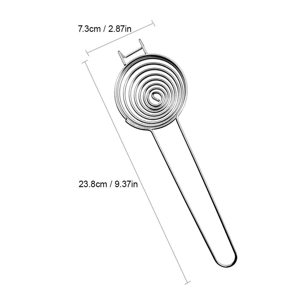 Stainless Steel Egg Separator, Long Handle Egg Yolk Filter for Baking, Egg White Divider with Hook for Bowls, Dishwasher Safe
