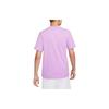 Nike Maglietta da Uomo con Logo Ricamato Club Sportivo Girocollo Viola AR4999-591