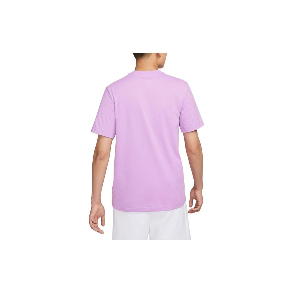 Nike Maglietta da Uomo con Logo Ricamato Club Sportivo Girocollo Viola AR4999-591