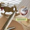 Stainless Steel Curved-End Nail Jewelry Scoop Shovel Nail Beads Glitter Powder Picking Up Container Double Headed Shovel