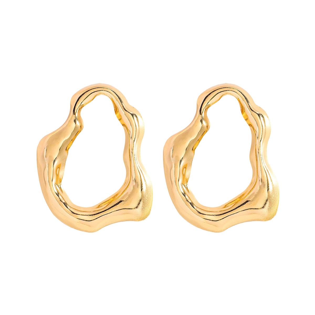 

Модные exaggerated irregular line stud earrings, серьги-гвоздики с преувеличенными неровными линиями, модные, с высоким чувством стиля, персонализированные, повседневные, универсальные серьги для женщин золотой