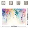 2D Watercolor Rainbow Wisteria Drooping Vine Boho Backdrop