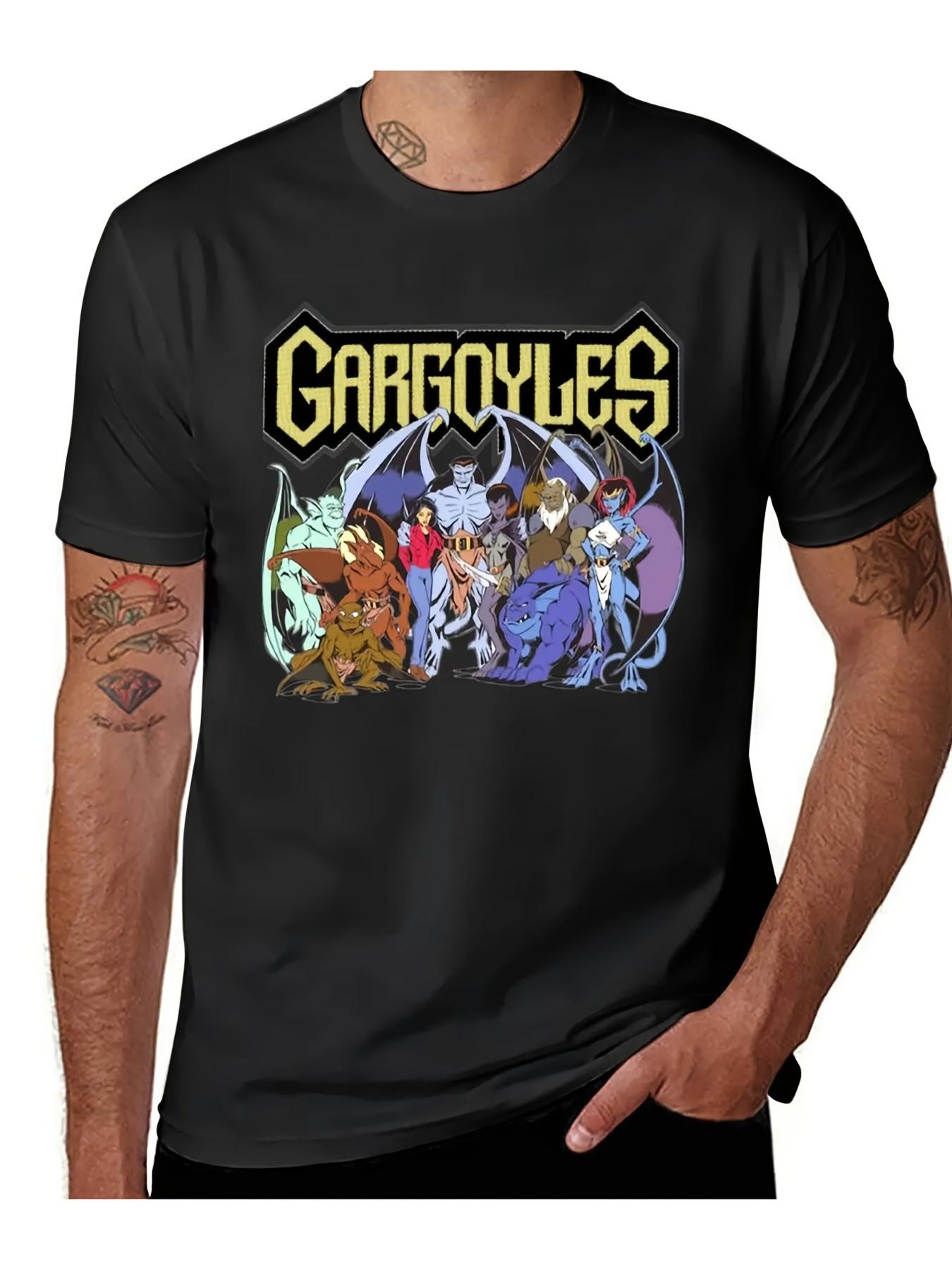 WhimsyCat Geometric Tee  Mens 100 Cotton Casual Cat Print Daily Wear S