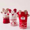 Cute Stereoscopic Christmas Socks Red Cartoon Elk Women Warm Cozy Mid Tube Socks Floor Kawaii Girls New Year Gifts