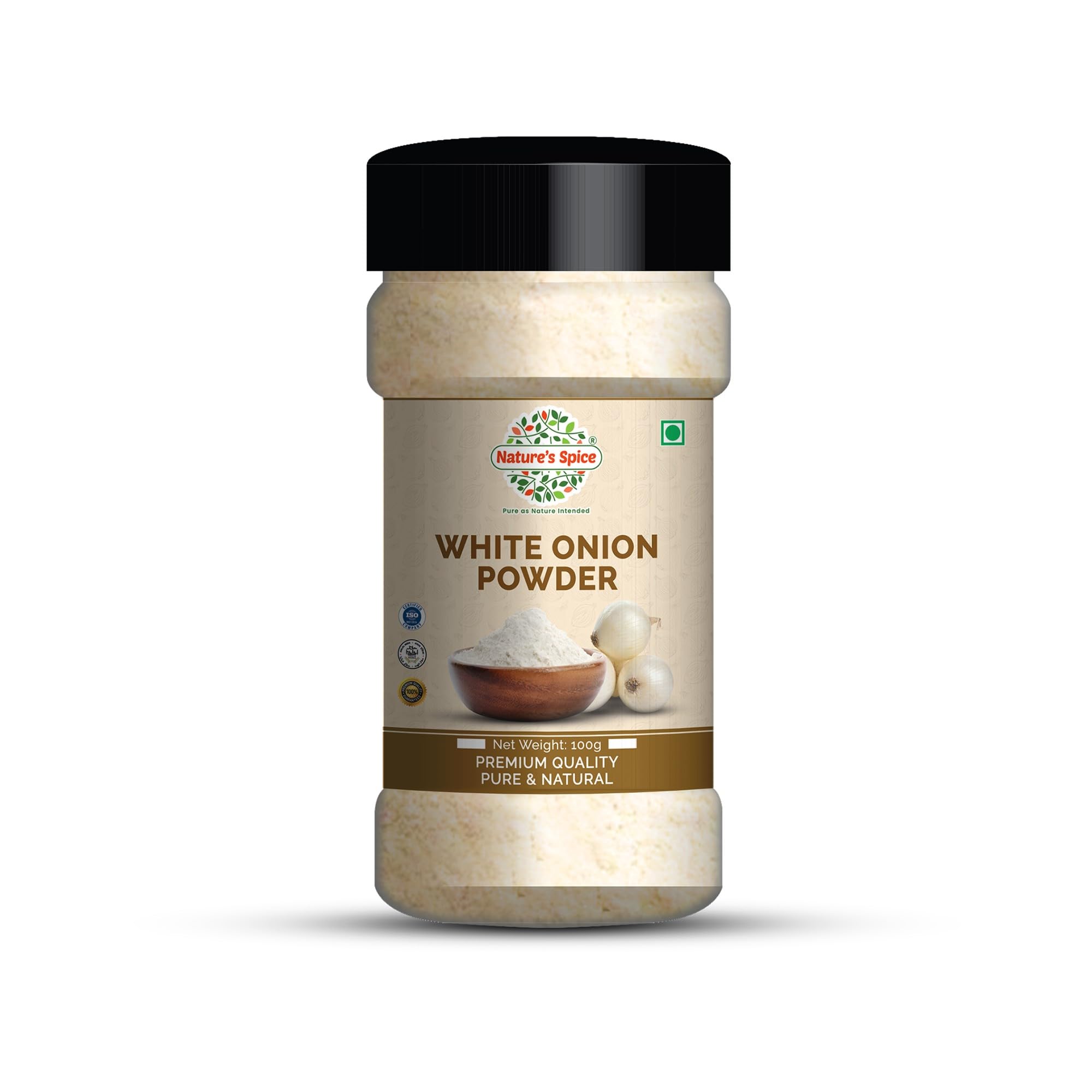 

Nature s Spice White Onion Powder - Pack of 100g | Natural Pyaz for Cooking | Flavorful Seasoning for Recipes | Dehydrated, No Additives & Preser