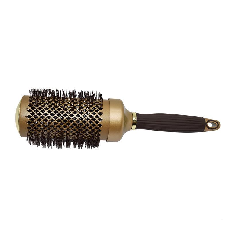 Boar Bristle Large Wave Curling Brush with Aluminum Barrel