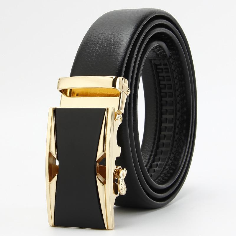 Microfiber Edging Automatic Buckle Belt  Men's Casual Belt  Men's Trouser Belt