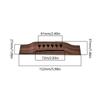 Rosewood 6 String Folk Guitar Bridge Replacement Acoustic Guitar Bridge Saddles Nut Pin for Improve Guitar Sound Quality