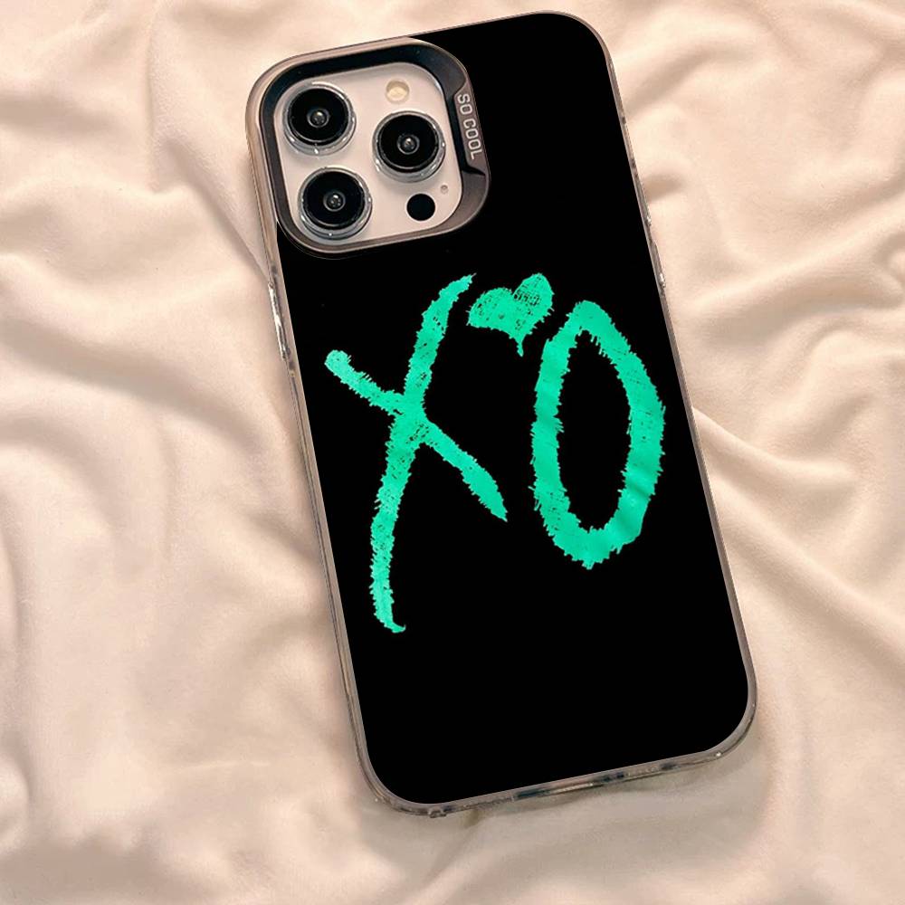 Etui na telefon W-Weeknd XO do iPhone 17 16 15 14 13 12 11 XS XR X Pro Max Plus Kolorowe Posrebrzana Osłona