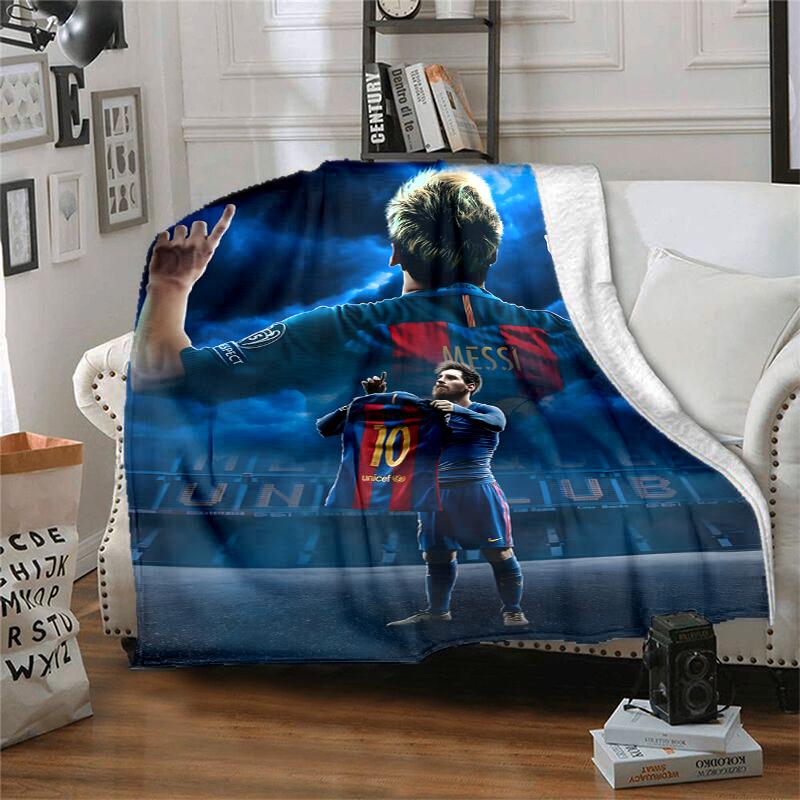 Great Soccer Player 10 Flannel Blanket Soft All-Season Throw, Design for Camping, Car Travel, Hiking Sofa, Bed, Office Perfect Gift for Parties