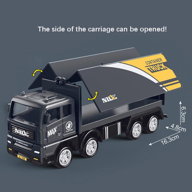 Simulace Kontejnerový nákladní automobil Model Hračka Setrvačné vozidlo Děti Dětské Vzdělávací hračky pro kluky Hra Dárek