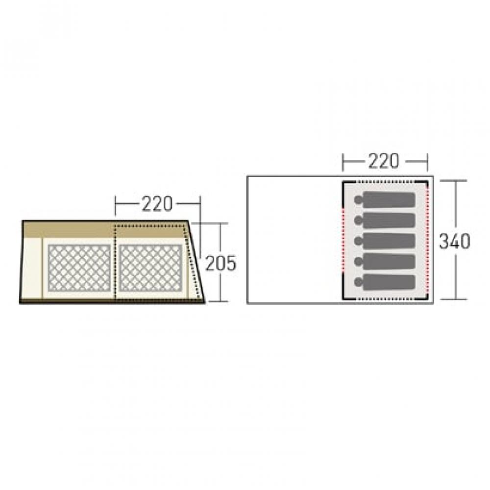 3593 [lodge Shelter Tc Inner For 5 People]