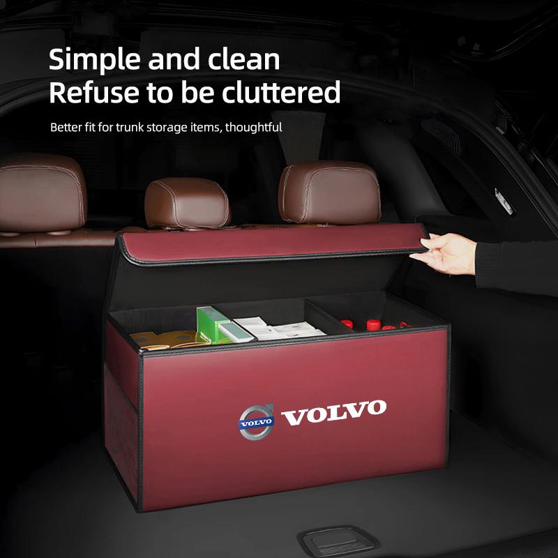 Car Trunk Organizer Box Large Capacity Auto Tools Storage Bag For Volvo XC90 V90 V60 XC60 V40 S80 S60 S90 C40 XC40 V70 XC70 C30