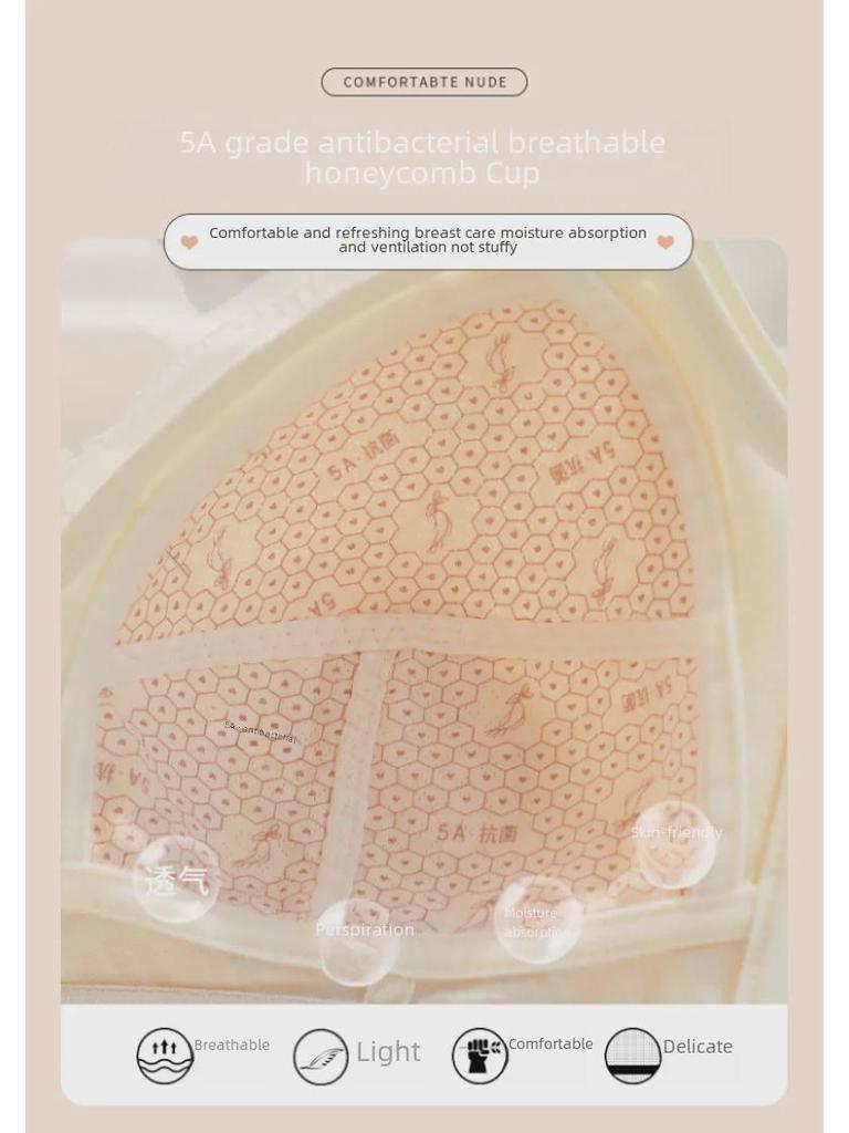 Summer Ultra-Thin Wireless Full Cup Bra: Enhances Shape & Prevents Sagging