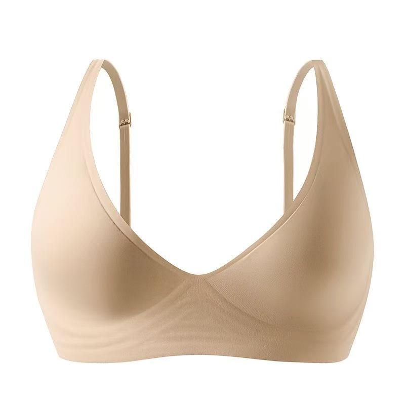 Milk Skin Deep V Seamless Bra - Breathable, Wire-Free Support, Plus Size